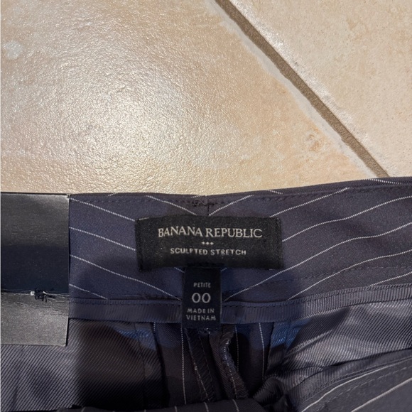 Banana Republic Navy Pinstripe Pants - Picture 2 of 3